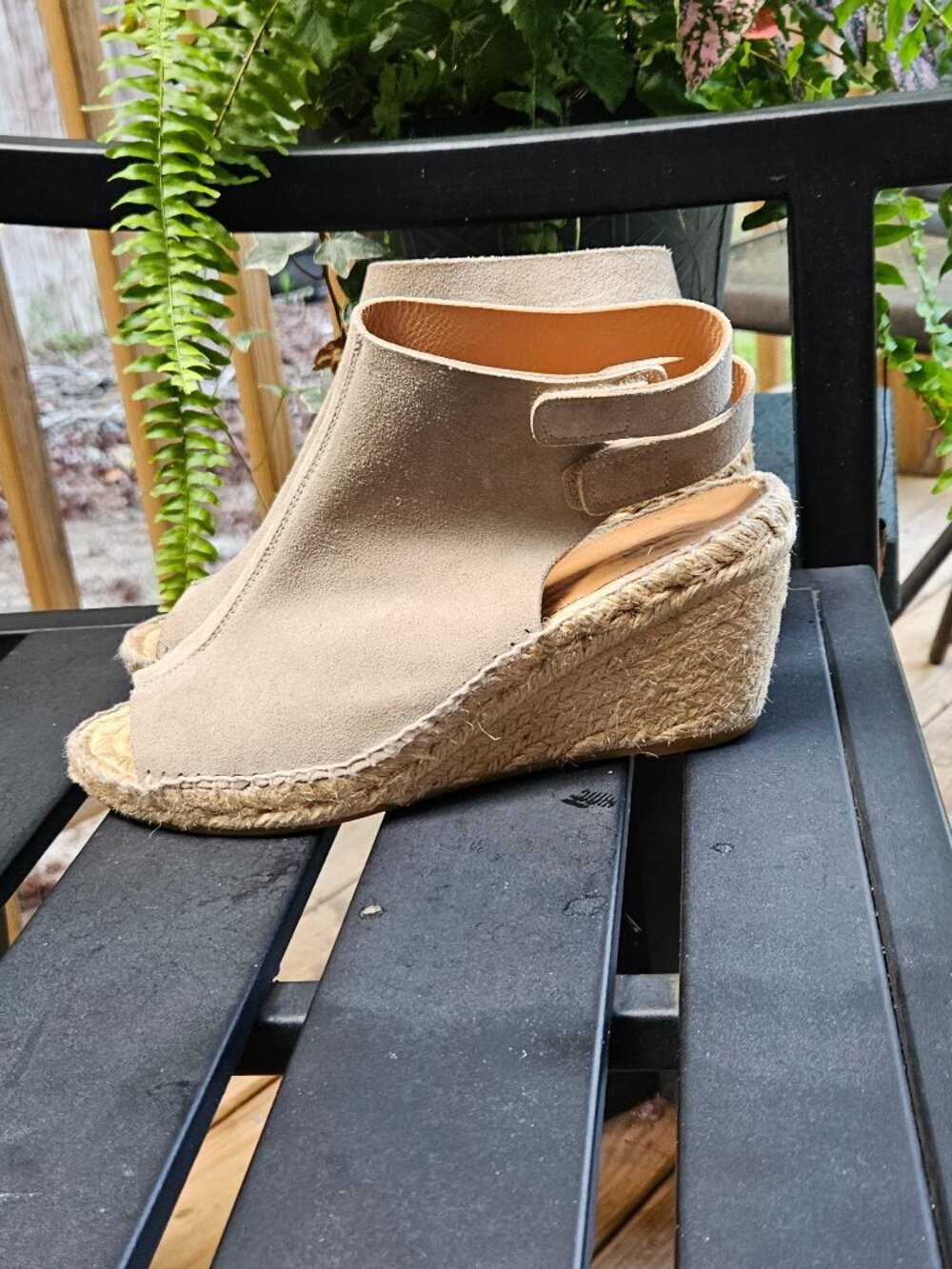 MOND Suede wedges espadrilles Sz 38 EU 7.5 US